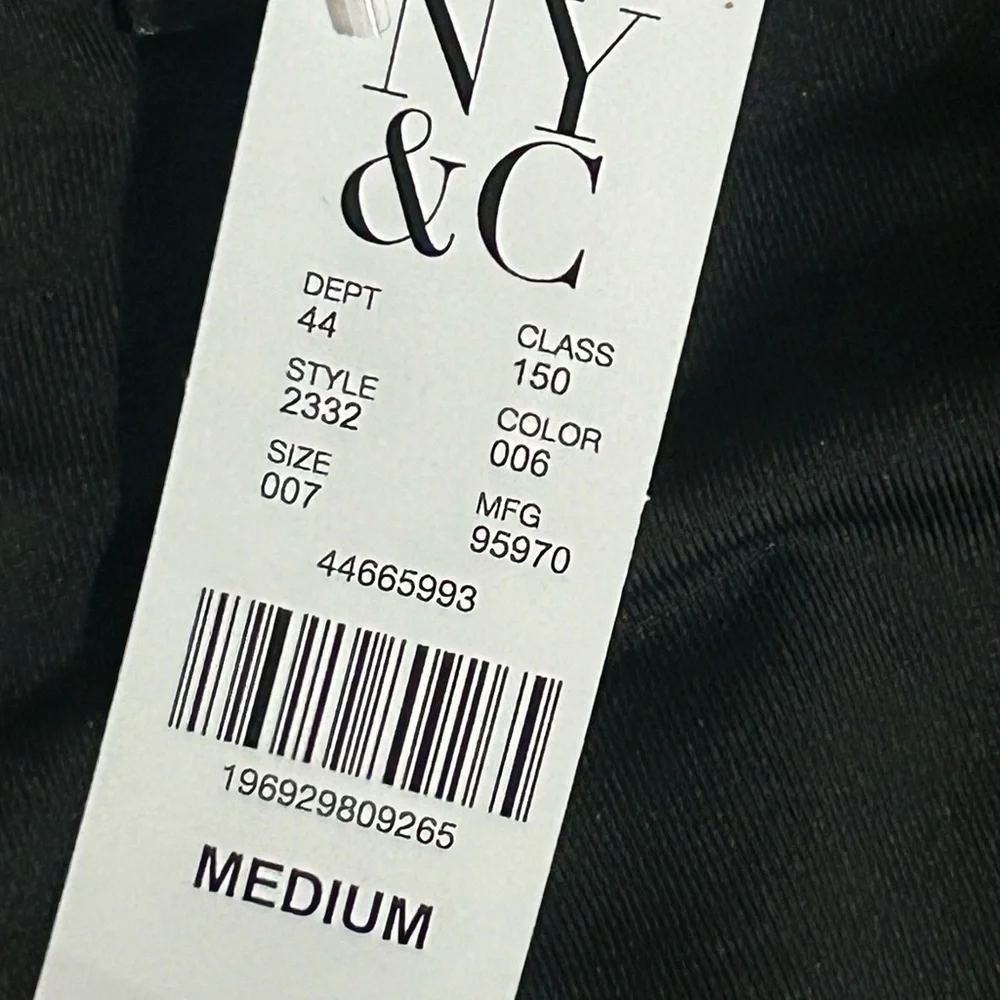 New York & Company square neck rushed long sleeve - Picture 6 of 8